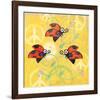 Peace Sign Ladybugs V-Alan Hopfensperger-Framed Art Print