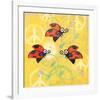 Peace Sign Ladybugs V-Alan Hopfensperger-Framed Art Print