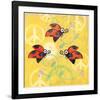 Peace Sign Ladybugs V-Alan Hopfensperger-Framed Art Print