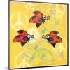 Peace Sign Ladybugs V-Alan Hopfensperger-Mounted Art Print