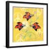 Peace Sign Ladybugs V-Alan Hopfensperger-Framed Art Print