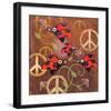 Peace Sign Ladybugs VI-Alan Hopfensperger-Framed Art Print