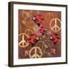 Peace Sign Ladybugs VI-Alan Hopfensperger-Framed Art Print