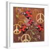 Peace Sign Ladybugs VI-Alan Hopfensperger-Framed Art Print