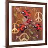 Peace Sign Ladybugs VI-Alan Hopfensperger-Framed Art Print