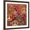 Peace Sign Ladybugs VI-Alan Hopfensperger-Framed Art Print