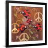 Peace Sign Ladybugs VI-Alan Hopfensperger-Framed Art Print