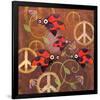 Peace Sign Ladybugs VI-Alan Hopfensperger-Framed Art Print