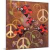 Peace Sign Ladybugs VI-Alan Hopfensperger-Mounted Art Print