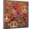 Peace Sign Ladybugs VI-Alan Hopfensperger-Mounted Art Print