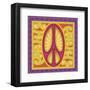 Peace Sign (pink)-Kem Mcnair-Framed Art Print