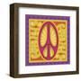 Peace Sign (pink)-Kem Mcnair-Framed Art Print