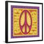 Peace Sign (pink)-Kem Mcnair-Framed Art Print