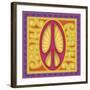 Peace Sign (pink)-Kem Mcnair-Framed Art Print