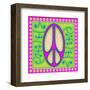 Peace sign (purple)-Kem Mcnair-Framed Art Print