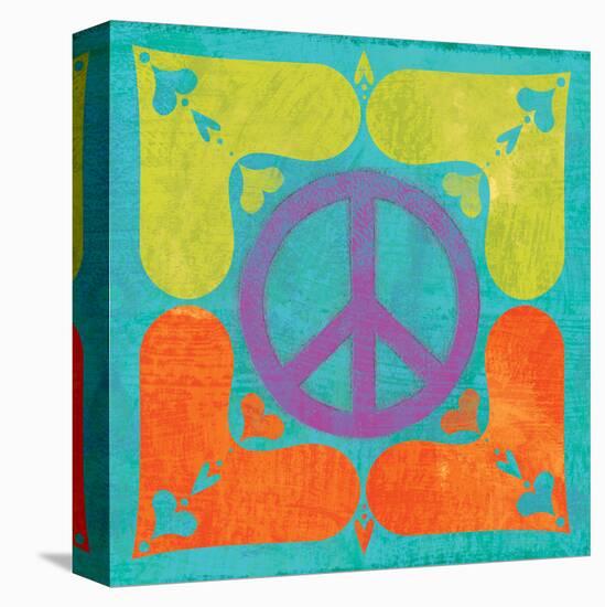 Peace Sign Quilt I-Alan Hopfensperger-Stretched Canvas