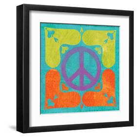 Peace Sign Quilt I-Alan Hopfensperger-Framed Art Print