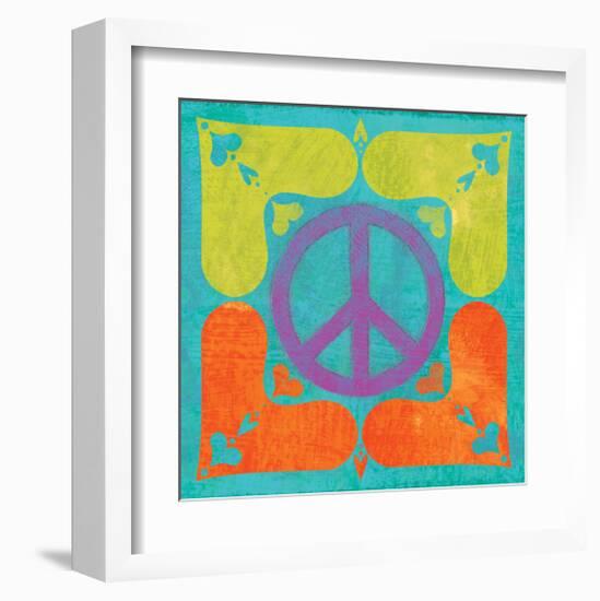 Peace Sign Quilt I-Alan Hopfensperger-Framed Art Print