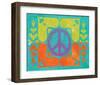 Peace Sign Quilt II-Alan Hopfensperger-Framed Art Print