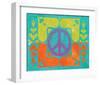 Peace Sign Quilt II-Alan Hopfensperger-Framed Art Print