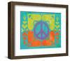 Peace Sign Quilt II-Alan Hopfensperger-Framed Art Print