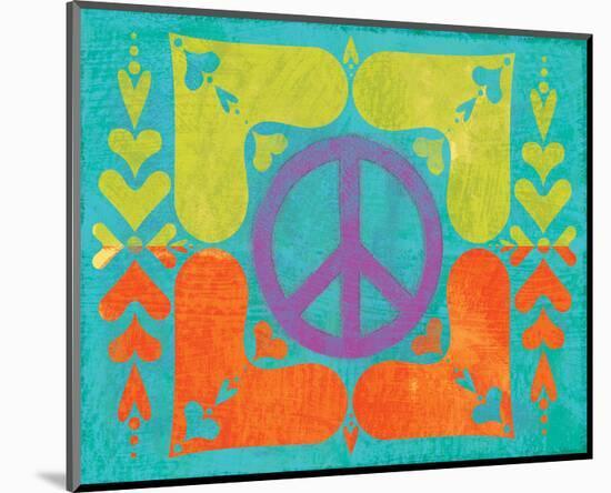 Peace Sign Quilt II-Alan Hopfensperger-Mounted Art Print