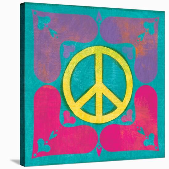 Peace Sign Quilt III-Alan Hopfensperger-Stretched Canvas