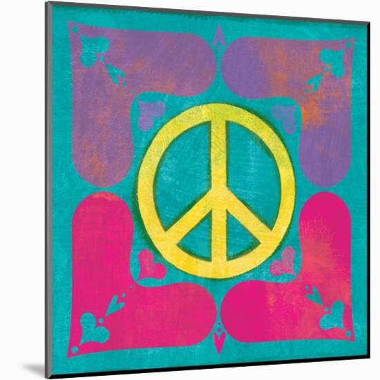 Peace Sign Quilt III-Alan Hopfensperger-Mounted Art Print