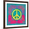 Peace Sign Quilt III-Alan Hopfensperger-Framed Art Print