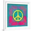 Peace Sign Quilt III-Alan Hopfensperger-Framed Art Print