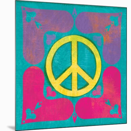 Peace Sign Quilt III-Alan Hopfensperger-Mounted Art Print