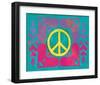 Peace Sign Quilt IV-Alan Hopfensperger-Framed Art Print