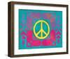 Peace Sign Quilt IV-Alan Hopfensperger-Framed Art Print