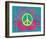 Peace Sign Quilt IV-Alan Hopfensperger-Framed Art Print