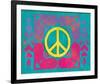 Peace Sign Quilt IV-Alan Hopfensperger-Framed Art Print