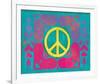 Peace Sign Quilt IV-Alan Hopfensperger-Framed Art Print