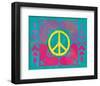 Peace Sign Quilt IV-Alan Hopfensperger-Framed Art Print