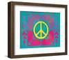 Peace Sign Quilt IV-Alan Hopfensperger-Framed Art Print