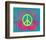 Peace Sign Quilt IV-Alan Hopfensperger-Framed Art Print