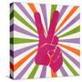 Peace Sign V2-Kimberly Allen-Stretched Canvas