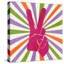 Peace Sign V2-Kimberly Allen-Stretched Canvas