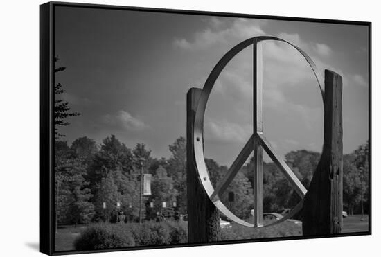 Peace Sign Woodstock Hall of Fame-null-Framed Stretched Canvas