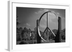 Peace Sign Woodstock Hall of Fame-null-Framed Photo