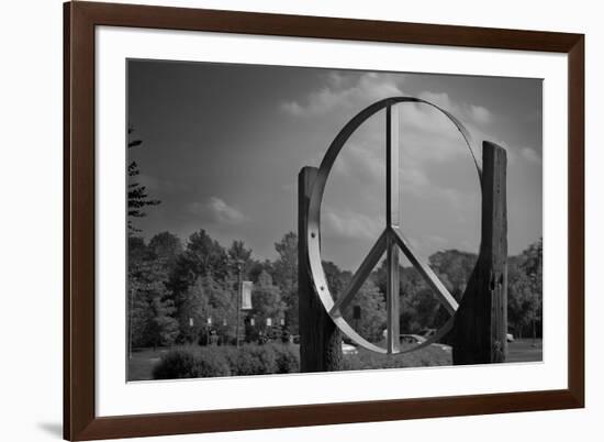 Peace Sign Woodstock Hall of Fame-null-Framed Photo