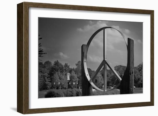 Peace Sign Woodstock Hall of Fame-null-Framed Photo