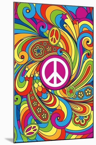 Peace Sign-Trends International-Mounted Poster