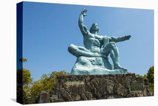 Peace Statue in the Peace Park, Nagasaki, Kyushu, Japan, Asia-Michael Runkel-Stretched Canvas