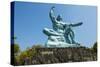 Peace Statue in the Peace Park, Nagasaki, Kyushu, Japan, Asia-Michael Runkel-Stretched Canvas