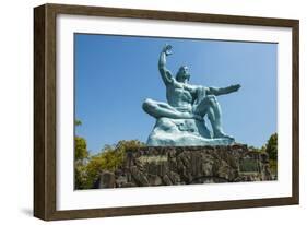Peace Statue in the Peace Park, Nagasaki, Kyushu, Japan, Asia-Michael Runkel-Framed Photographic Print