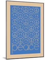 Peace - The Strike of 1969 - Anti Vietnam War Protest, Vintage Political Poster, 1968-Pacifica Island Art-Mounted Art Print